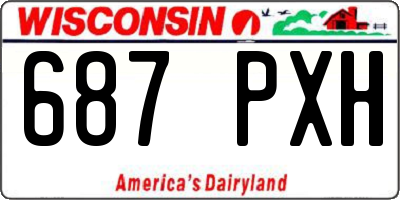 WI license plate 687PXH