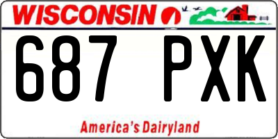 WI license plate 687PXK