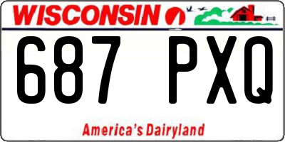 WI license plate 687PXQ