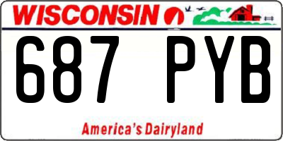 WI license plate 687PYB