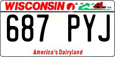 WI license plate 687PYJ