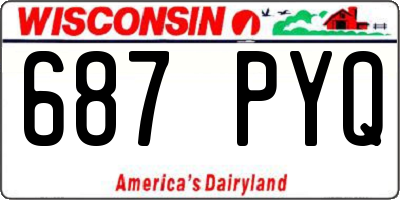 WI license plate 687PYQ