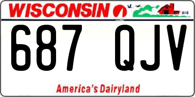 WI license plate 687QJV