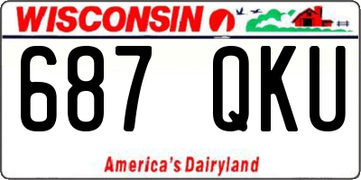 WI license plate 687QKU