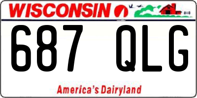 WI license plate 687QLG
