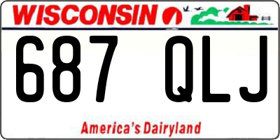 WI license plate 687QLJ