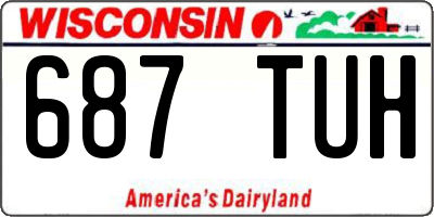 WI license plate 687TUH