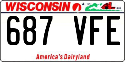 WI license plate 687VFE