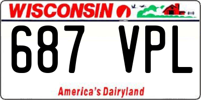 WI license plate 687VPL