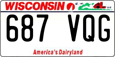 WI license plate 687VQG