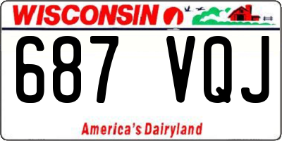 WI license plate 687VQJ