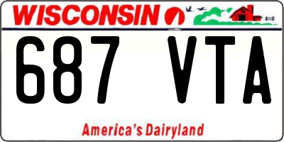 WI license plate 687VTA
