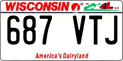 WI license plate 687VTJ