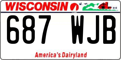 WI license plate 687WJB