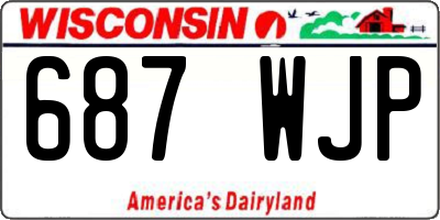 WI license plate 687WJP