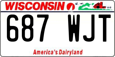 WI license plate 687WJT