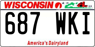 WI license plate 687WKI