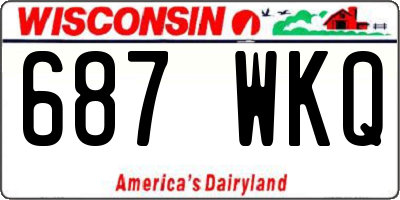 WI license plate 687WKQ