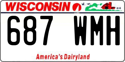 WI license plate 687WMH