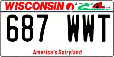 WI license plate 687WWT
