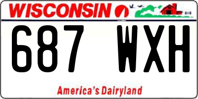 WI license plate 687WXH