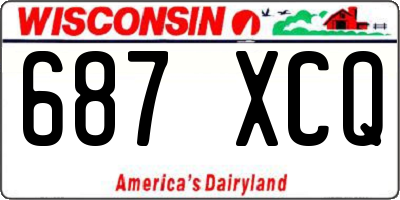 WI license plate 687XCQ