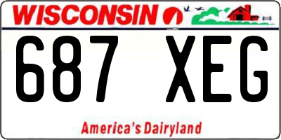 WI license plate 687XEG