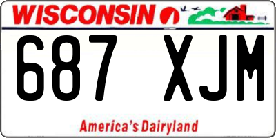 WI license plate 687XJM