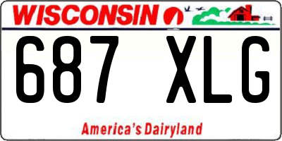WI license plate 687XLG