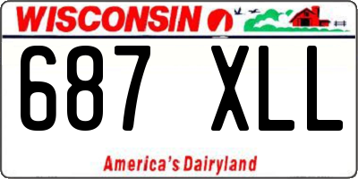 WI license plate 687XLL
