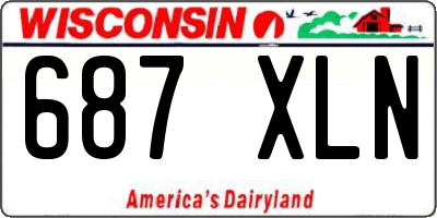 WI license plate 687XLN