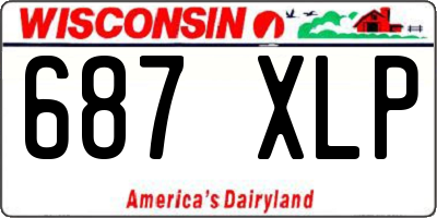 WI license plate 687XLP