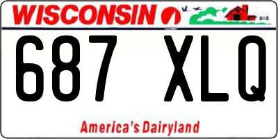 WI license plate 687XLQ
