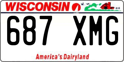 WI license plate 687XMG