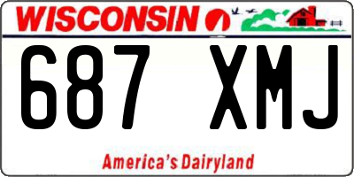 WI license plate 687XMJ