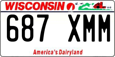WI license plate 687XMM
