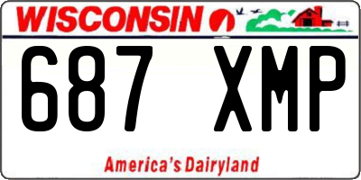 WI license plate 687XMP