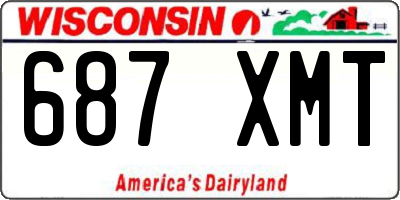 WI license plate 687XMT