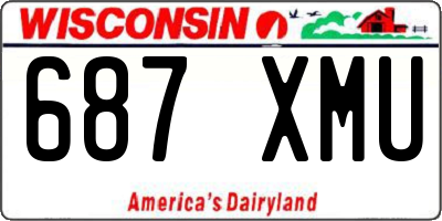 WI license plate 687XMU