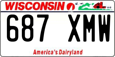 WI license plate 687XMW
