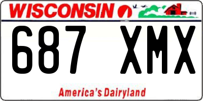 WI license plate 687XMX