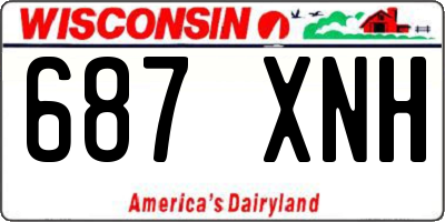 WI license plate 687XNH