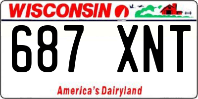 WI license plate 687XNT