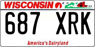 WI license plate 687XRK