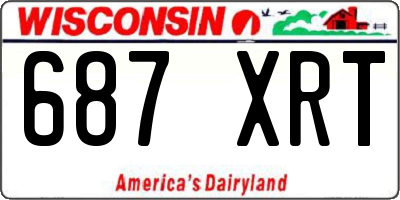 WI license plate 687XRT