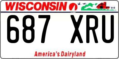WI license plate 687XRU