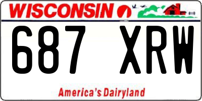 WI license plate 687XRW