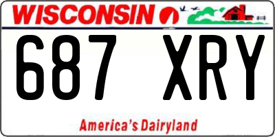 WI license plate 687XRY
