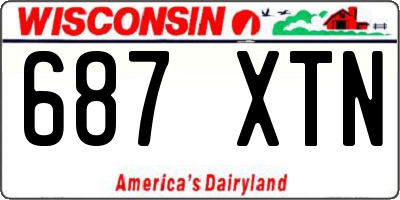 WI license plate 687XTN