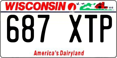 WI license plate 687XTP
